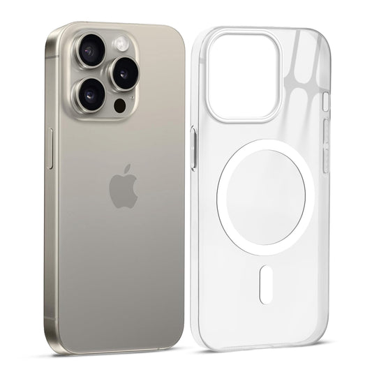 Anti-Yellow Scratch Resistant Case Support Wireless Charging Back Cover For Apple iPhone 15 Pro Max