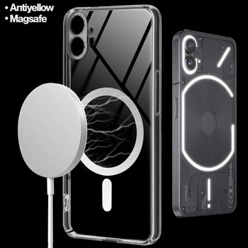 Colored Transparent Anti-Yellowing Wireless Charging Support Case For Nothing Phone 1