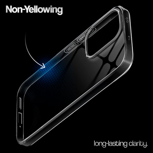 Crystal Clear Anti-Yellow Transparent Back Cover Case With Camera Ring Protection for Oppo Reno 13 5G