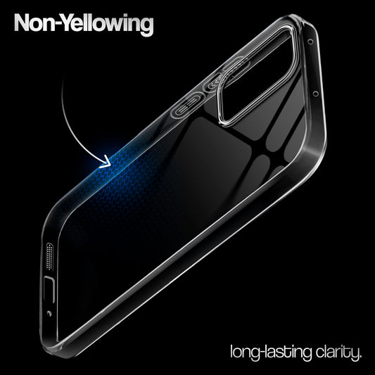 Crystal Clear Anti-Yellow Transparent Back Cover Case With Camera Ring Protection for Samsung A33 5G