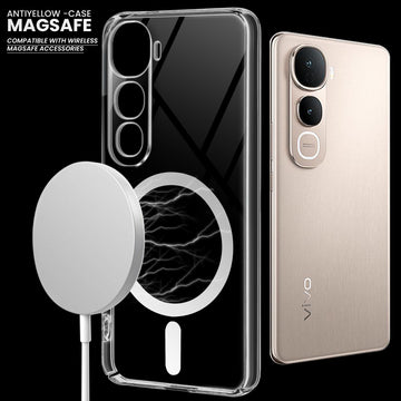 Colored Transparent Anti-Yellowing Magnetic Accessory Support Cuts Case For Vivo Y400 Pro 5G