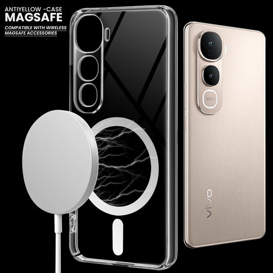 Colored Transparent Anti-Yellowing Magsafe Cuts Case For Vivo Y400 Pro 5G