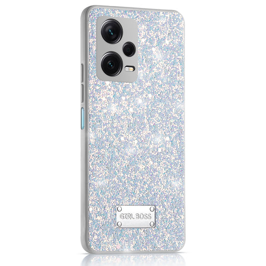 Sparkling Glitter Sequin Case with Camera Shield Back Cover For Redmi Note 12 Pro Plus 5G