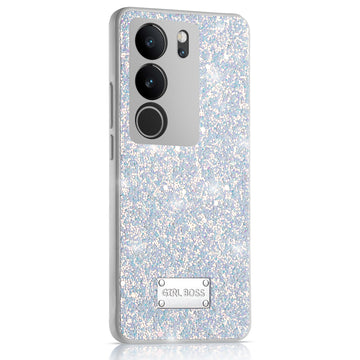 Sparkling Glitter Sequin Case with Camera Shield Back Cover For Vivo V29 5G