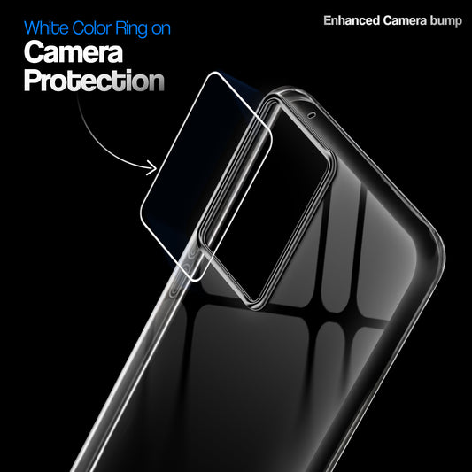 Crystal Clear Anti-Yellow Transparent Back Cover Case With Camera Ring Protection for Motorola Moto G85 5G