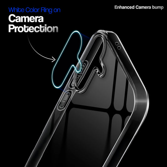 Crystal Clear Anti-Yellow Transparent Back Cover Case With Camera Ring Protection for Samsung A36 5G