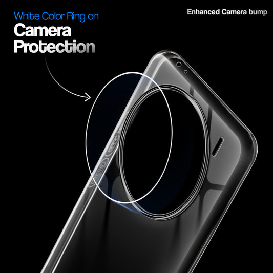 Crystal Clear Anti-Yellow Transparent Back Cover Case With Camera Ring Protection for Vivo X100 Pro 5G