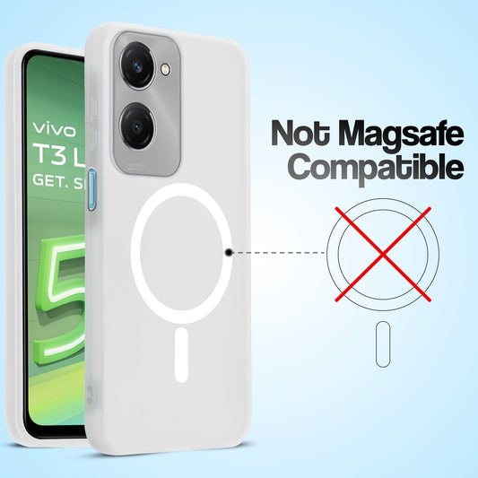 Classic Matte Silicone Back Case for Vivo T3 Lite 5G