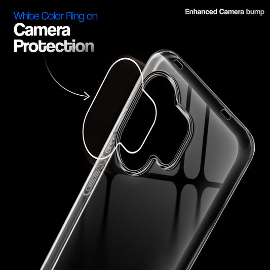 Crystal Clear Anti-Yellow Transparent Back Cover Case With Camera Ring Protection for Vivo T4 Pro 5G