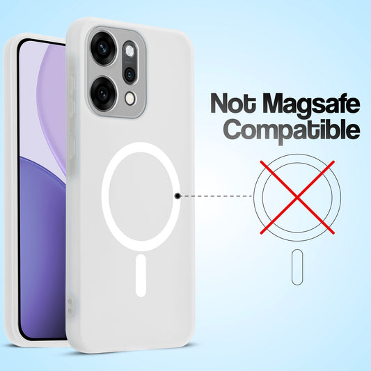 Classic Matte Silicone Back Case for Oppo Reno 14 5G