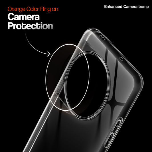 Crystal Clear Anti-Yellow Transparent Back Cover Case With Camera Ring Protection for OnePlus 11R 5G