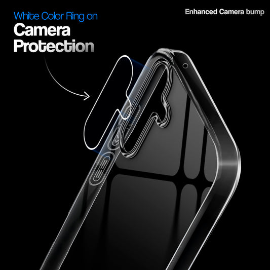 Crystal Clear Anti-Yellow Transparent Back Cover Case With Camera Ring Protection for Samsung M16 5G