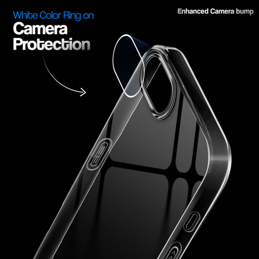 Crystal Clear Colorful Camera Ring Back Case for Apple iPhone 16e