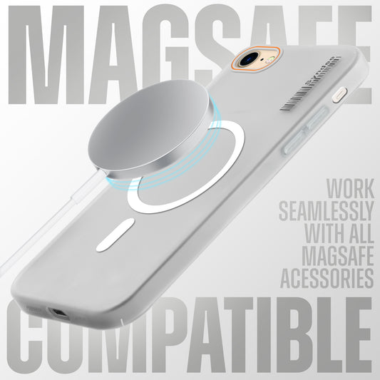 Colourful Frosted Matte Wireless Charging Support Back Cover Case for Apple iPhone 7 With Raised Camera Protection
