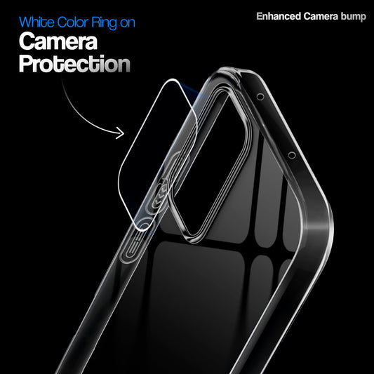 Crystal Clear Anti-Yellow Transparent Back Cover Case With Camera Ring Protection for Samsung A33 5G