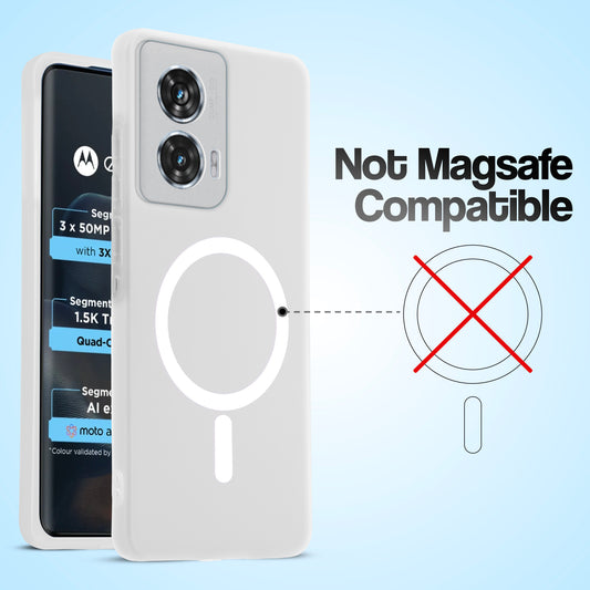 Classic Matte Silicone Back Case for Motorola Moto Edge 50 Fusion 5G