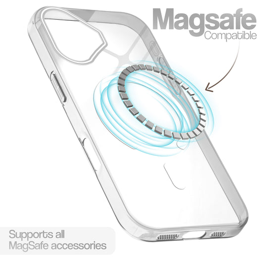 Anti-Yellow Colored Camera Line Case Support Wireless Charging Back Cover For Apple iPhone 17
