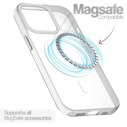 Anti-Yellow Scratch Resistant Case Support Wireless Charging Back Cover For Apple iPhone 15 Pro Max