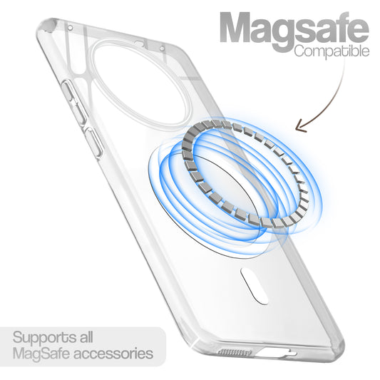 Anti-Yellow Scratch Resistant Case Support Magnetic Accessories Back Cover For Realme 14 Pro 5G