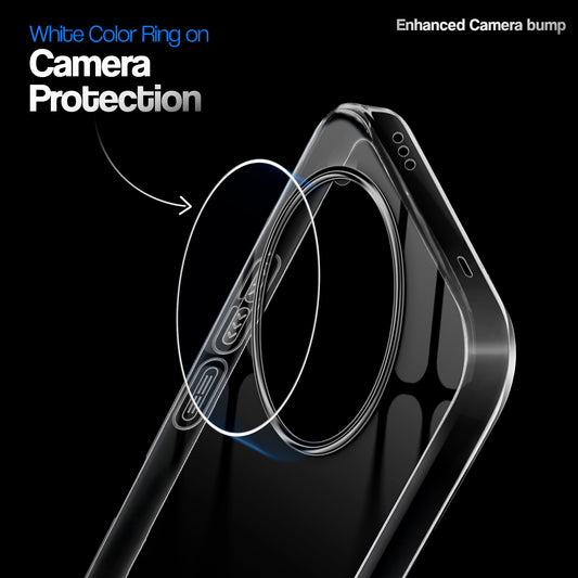 Crystal Clear Anti-Yellow Transparent Back Cover Case With Camera Ring Protection for OnePlus 13 5G