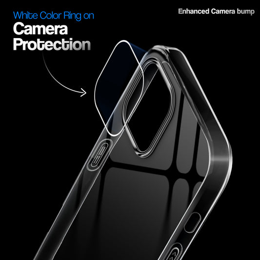 Crystal Clear Colorful Camera Ring Back Case for Apple iPhone 12