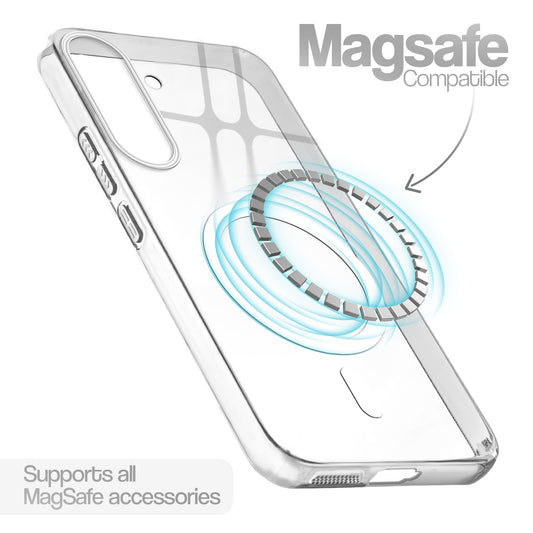 Glossy Hard Wireless Charging Support Case Samsung S25 FE 5G