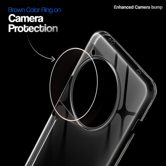 Crystal Clear Anti-Yellow Transparent Back Cover Case With Camera Ring Protection for OnePlus 12R 5G