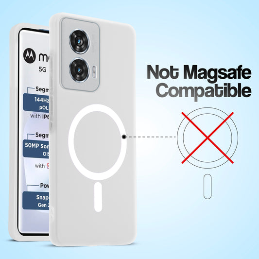 Classic Matte Silicone Back Case for Motorola Moto G96 5G