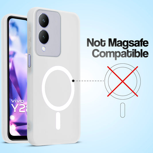 Classic Matte Silicone Back Case for Vivo Y28 5G