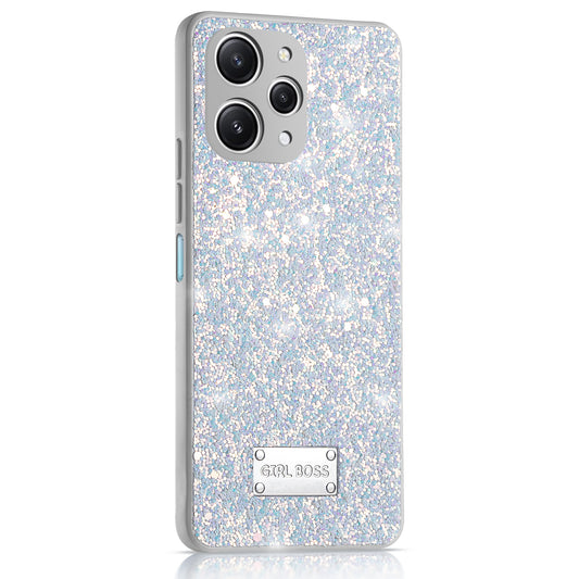 Sparkling Glitter Sequin Case with Camera Shield Back Cover For Redmi 12 4G