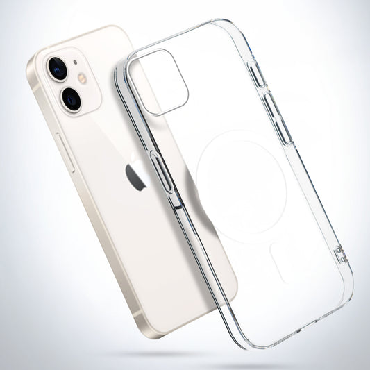Colored Transparent Anti-Yellowing Magsafe Case For Apple iPhone 12