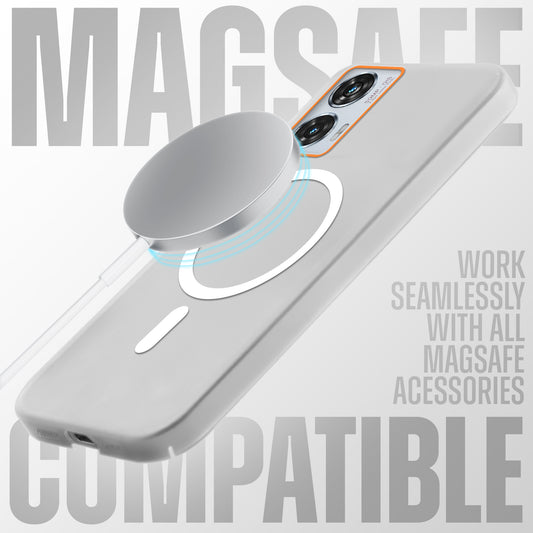 Colorful Frosted Matte MagSafe For Motorola Moto G96 5G