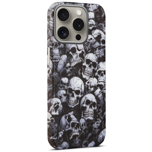 Nightfall Skull Cluster Design With Hard Back Case For Apple iPhone 15 Pro