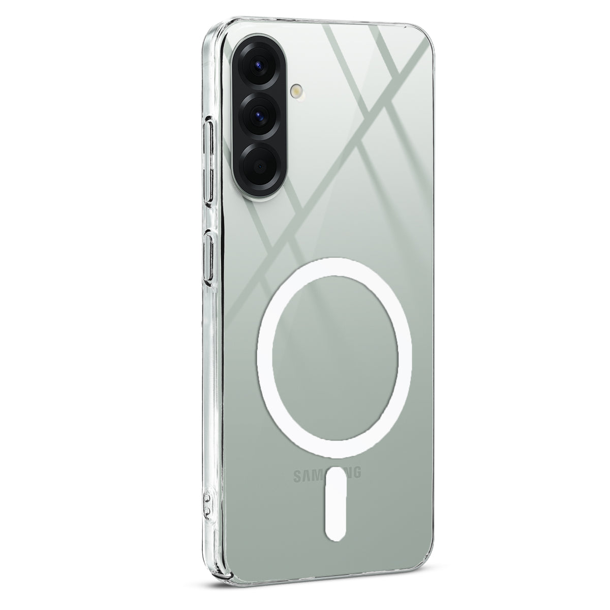 Colored Transparent Anti-Yellowing Magnetic Accessory Support Case For Samsung A56 5G