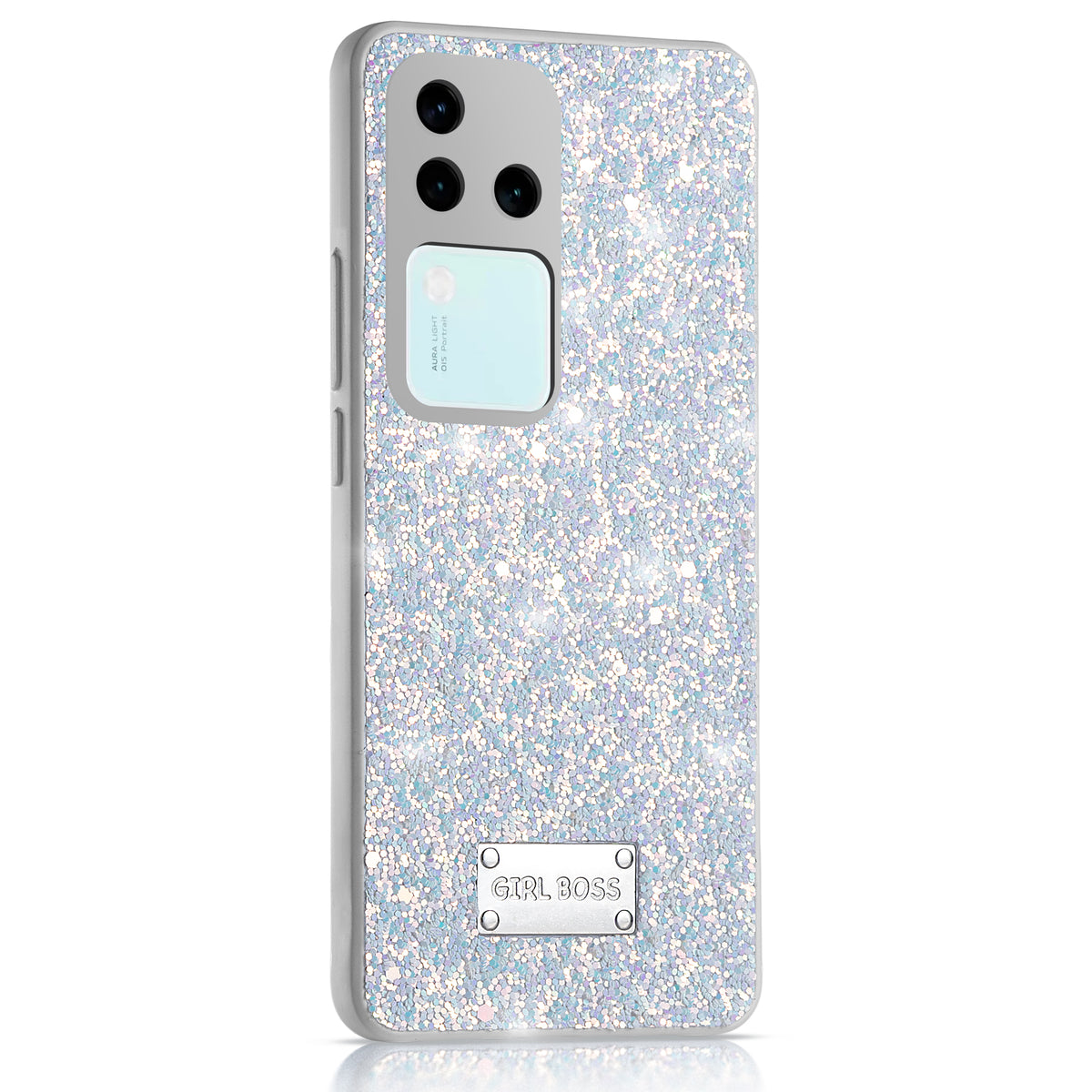 Sparkling Glitter Sequin Case with Camera Shield Back Cover For Vivo V30 Pro 5G