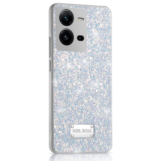 Sparkling Glitter Sequin Case with Camera Shield Back Cover For Vivo V25E 5G