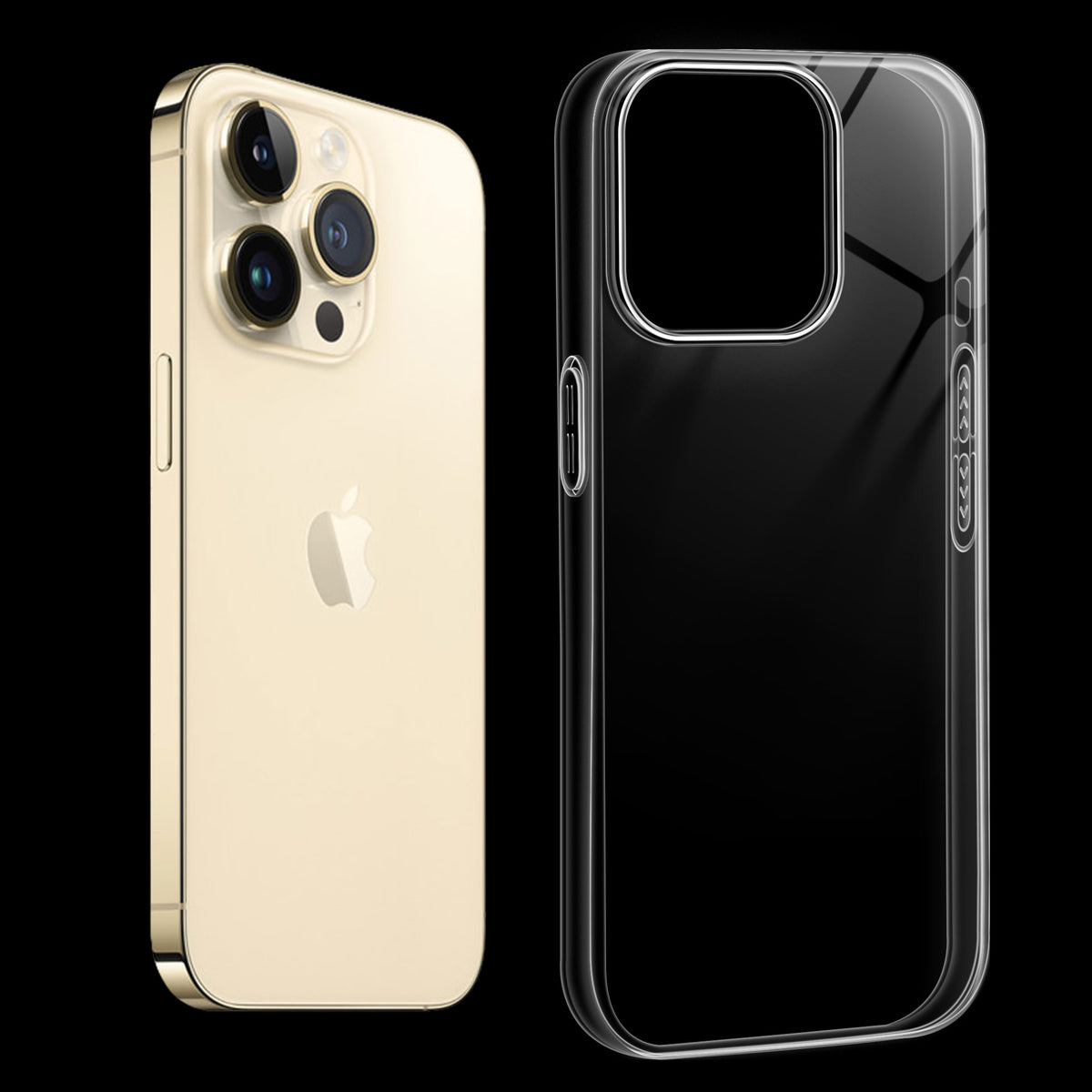 Crystal Clear Anti-Yellow Transparent Back Cover Case With Camera Ring Protection for Apple iPhone 13 Pro Max