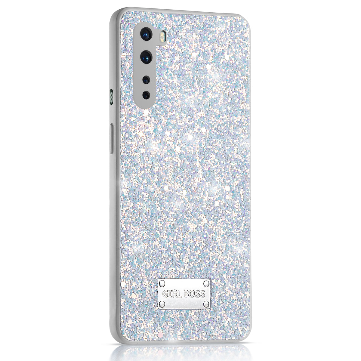 Sparkling Glitter Sequin Case with Camera Shield Back Cover For Oneplus Nord