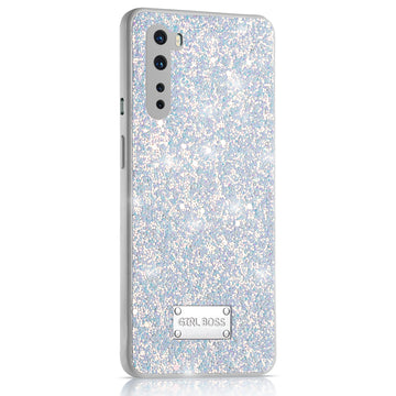 Sparkling Glitter Sequin Case with Camera Shield Back Cover For Oneplus Nord