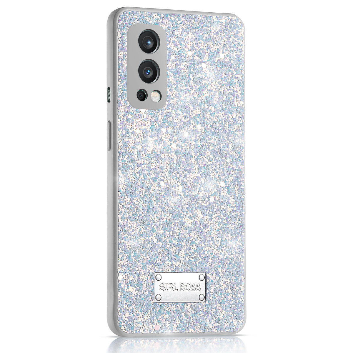 Sparkling Glitter Sequin Case with Camera Shield Back Cover For Oneplus Nord 2 5G