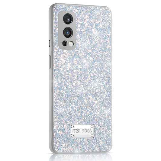 Sparkling Glitter Sequin Case with Camera Shield Back Cover For Oneplus Nord 2 5G