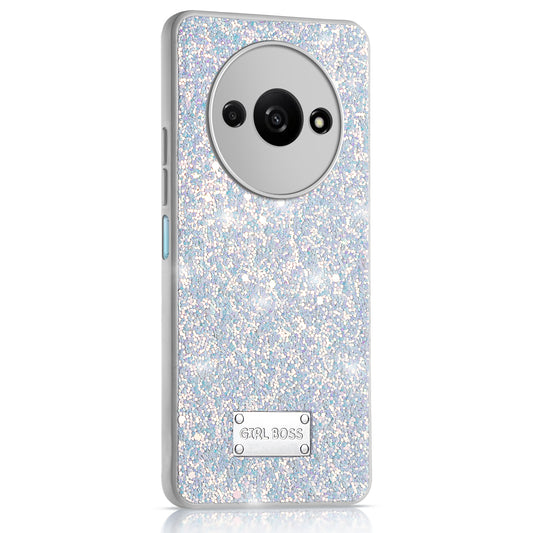 Sparkling Glitter Sequin Case with Camera Shield Back Cover For Redmi A3 2024