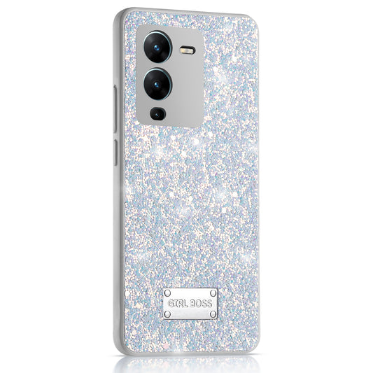 Sparkling Glitter Sequin Case with Camera Shield Back Cover For Vivo V25 Pro 5G