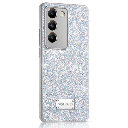 Sparkling Glitter Sequin Case with Camera Shield Back Cover For Vivo T3 5G