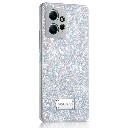 Sparkling Glitter Sequin Case with Camera Shield Back Cover For Redmi Note 12 4G