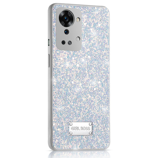 Sparkling Glitter Sequin Case with Camera Shield Back Cover For OnePlus Nord 2T 5G