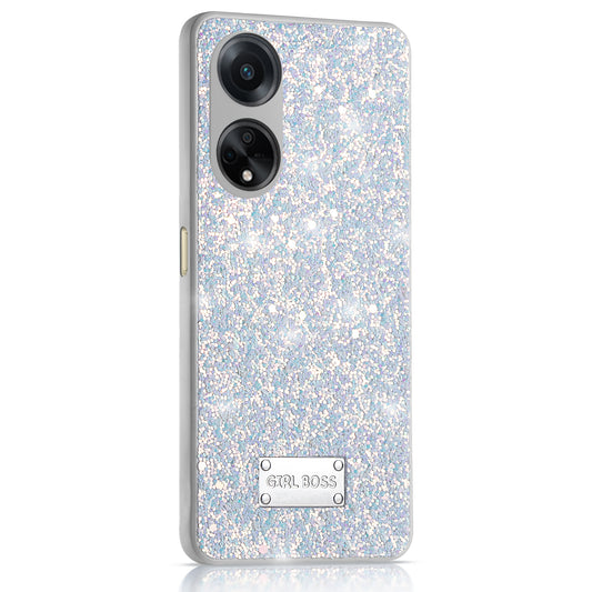 Sparkling Glitter Sequin Case with Camera Shield Back Cover For Oppo F23 5G