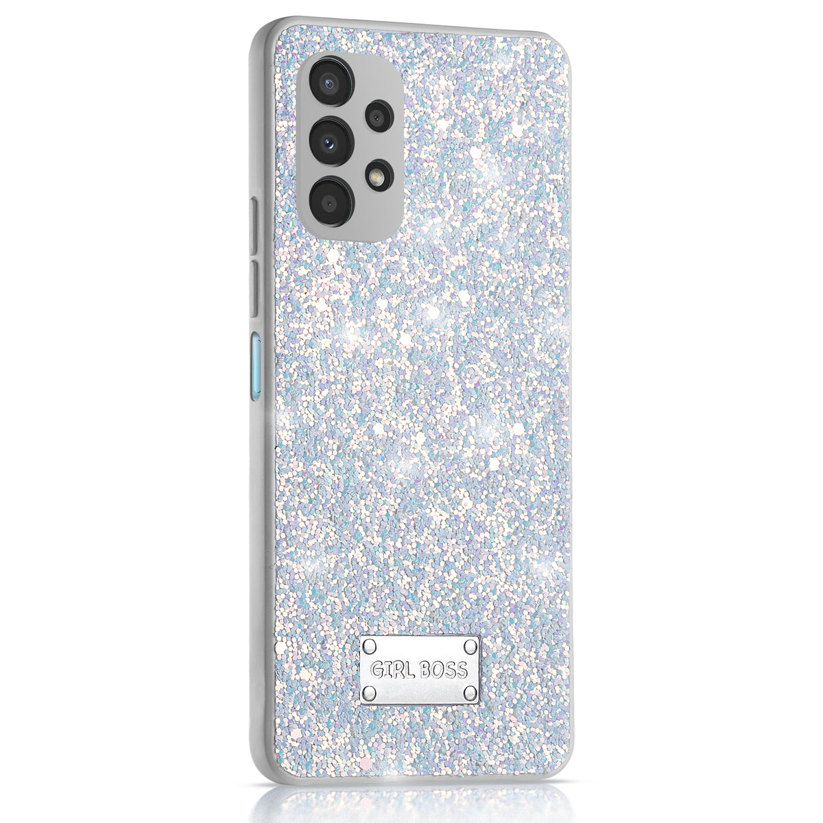 Sparkling Glitter Sequin Case with Camera Shield Back Cover For Samsung A23 4G