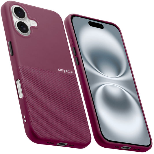 Premium Silicone Textured Case With Camera Protection & Inner Microfiber Lining Back Cover For Apple iPhone 16