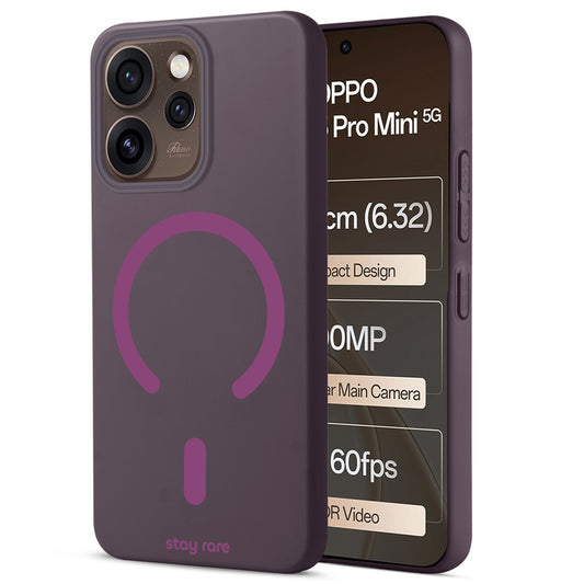 Stay Rare Premium Magnetic Case for Oppo Reno 15 Pro Mini 5G with Raised Camera Protection & Matte Finish